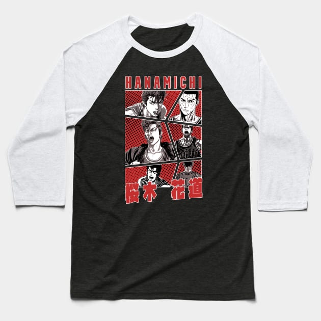 hanamichi sakuragi Baseball T-Shirt by Retrostyle